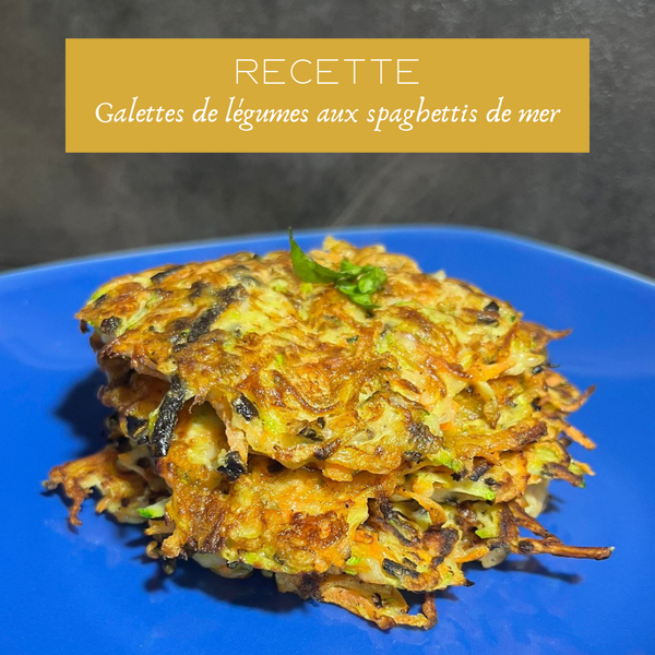 Recette : Galettes de légumes aux spaghettis de mer