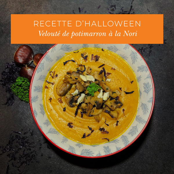 Recette d’Halloween : velouté de potimarron à la Nori