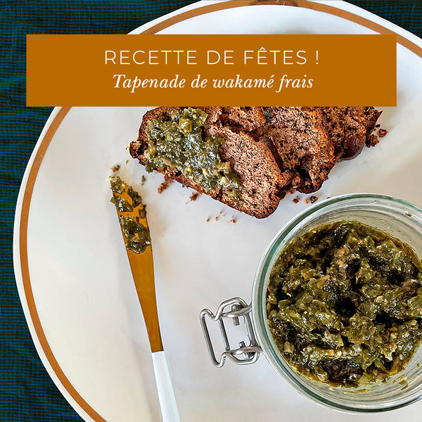 Recette apéritive pour les fêtes : tapenade de wakamé frais