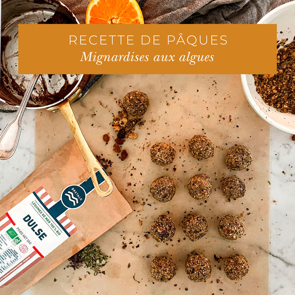 Mignardises de Pâques aux algues
