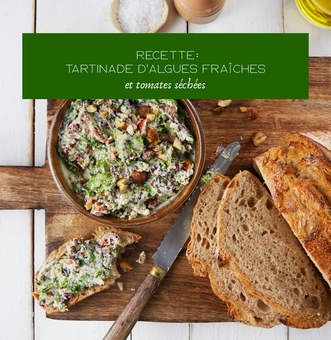 Recette : tartinade d’algues fraîches et tomates séchées